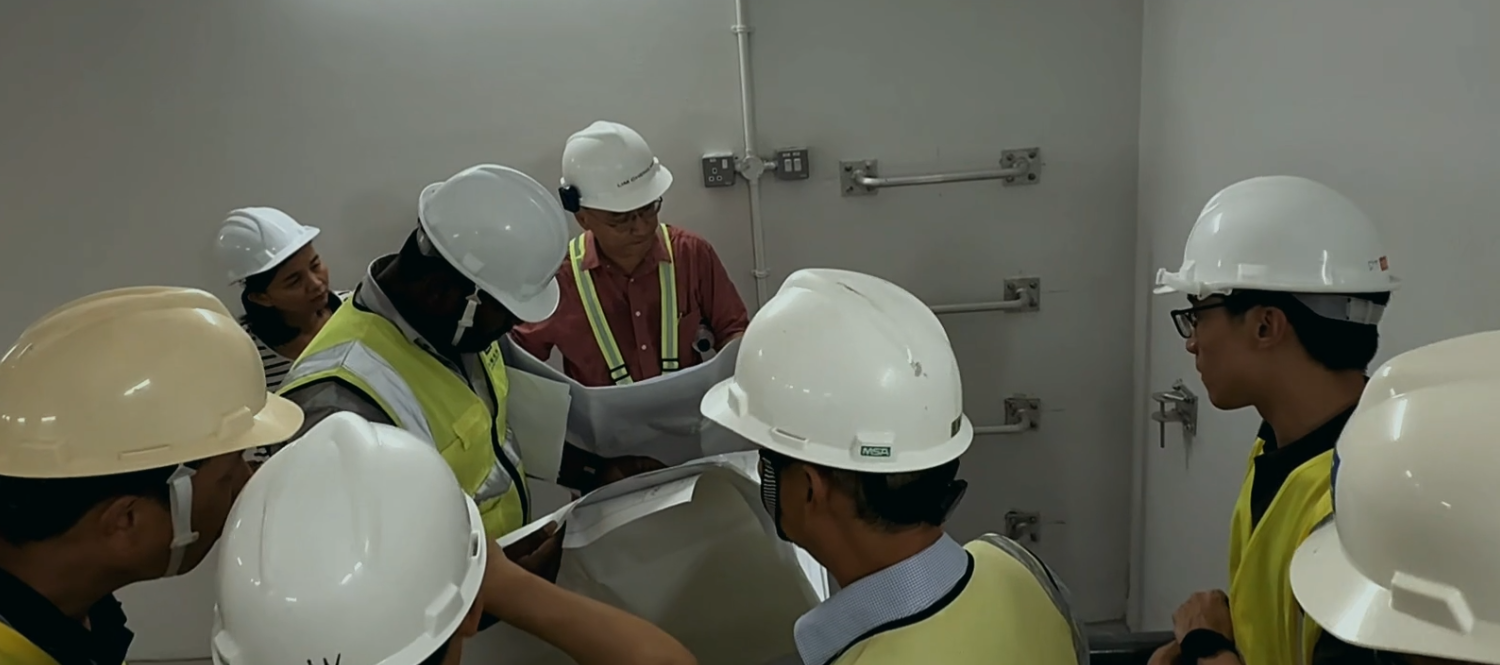 Project team carrying out a pre-inspection quality review at Grand Dunman