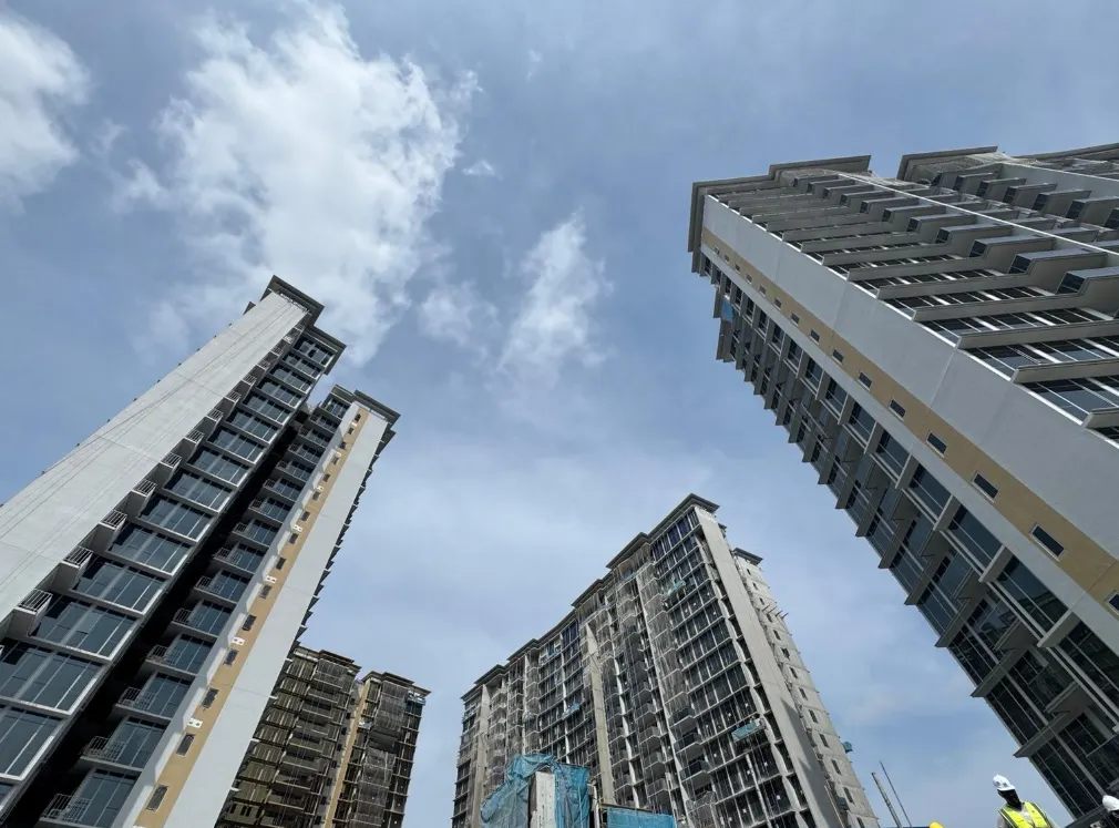 Residential towers nearing TOP during the final stage of construction